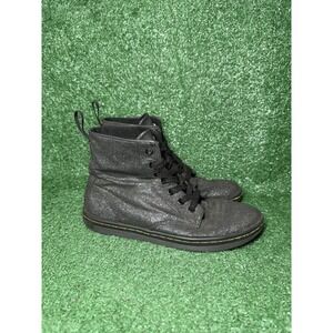 Doc‎ Martens Hackney Glitter Mid Top Shoes Comfort Boots Sneakers Womens Size 7